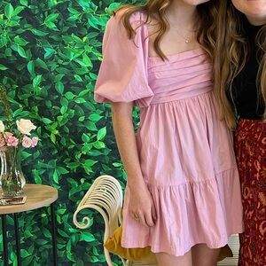 pink babydoll dress